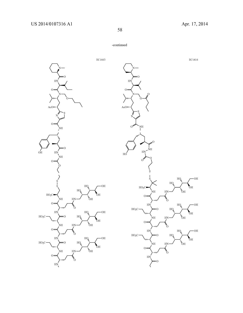 DRUG DELIVERY CONJUGATES CONTAINING UNNATURAL AMINO ACIDS AND METHODS FOR     USING - diagram, schematic, and image 63