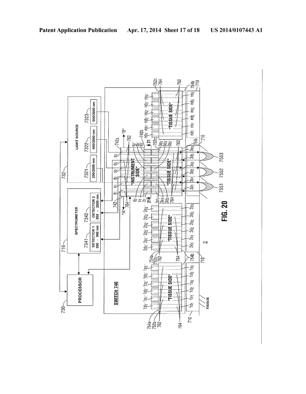 OPTICAL HYDROLOGY ARRAYS AND SYSTEM AND METHOD FOR MONITORING WATER     DISPLACEMENT DURING TREATMENT OF PATIENT TISSUE - diagram, schematic, and image 18