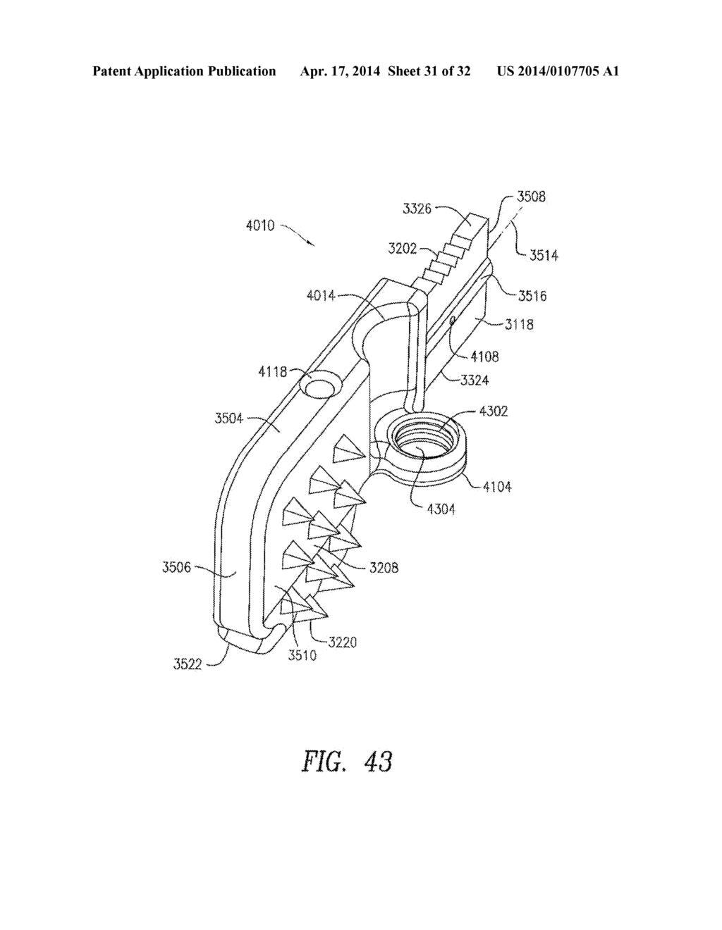 SPINOUS PROCESS DEVICE AND METHOD OF USE - diagram, schematic, and image 32