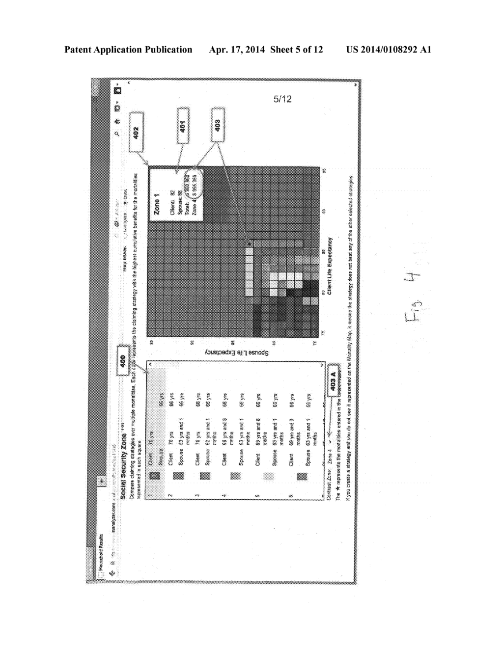 COMPUTER PROGRAM, SYSTEM, AND METHOD FOR COMPARING SOCIAL SECURITY     CLAIMING STRATEGIES - diagram, schematic, and image 06