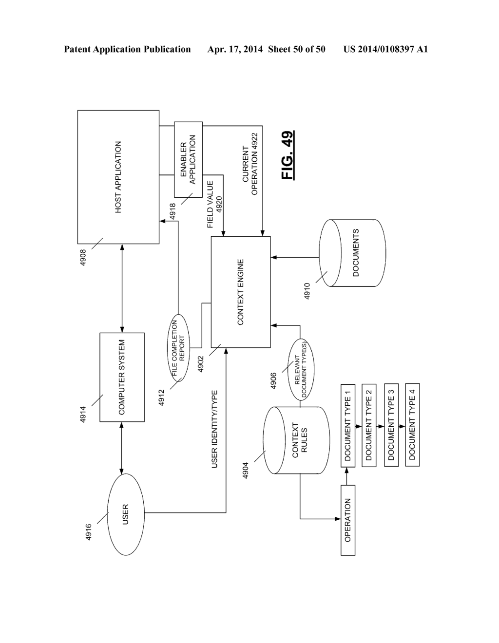 Computer-Implemented Document Manager Application Enabler System and     Method - diagram, schematic, and image 51