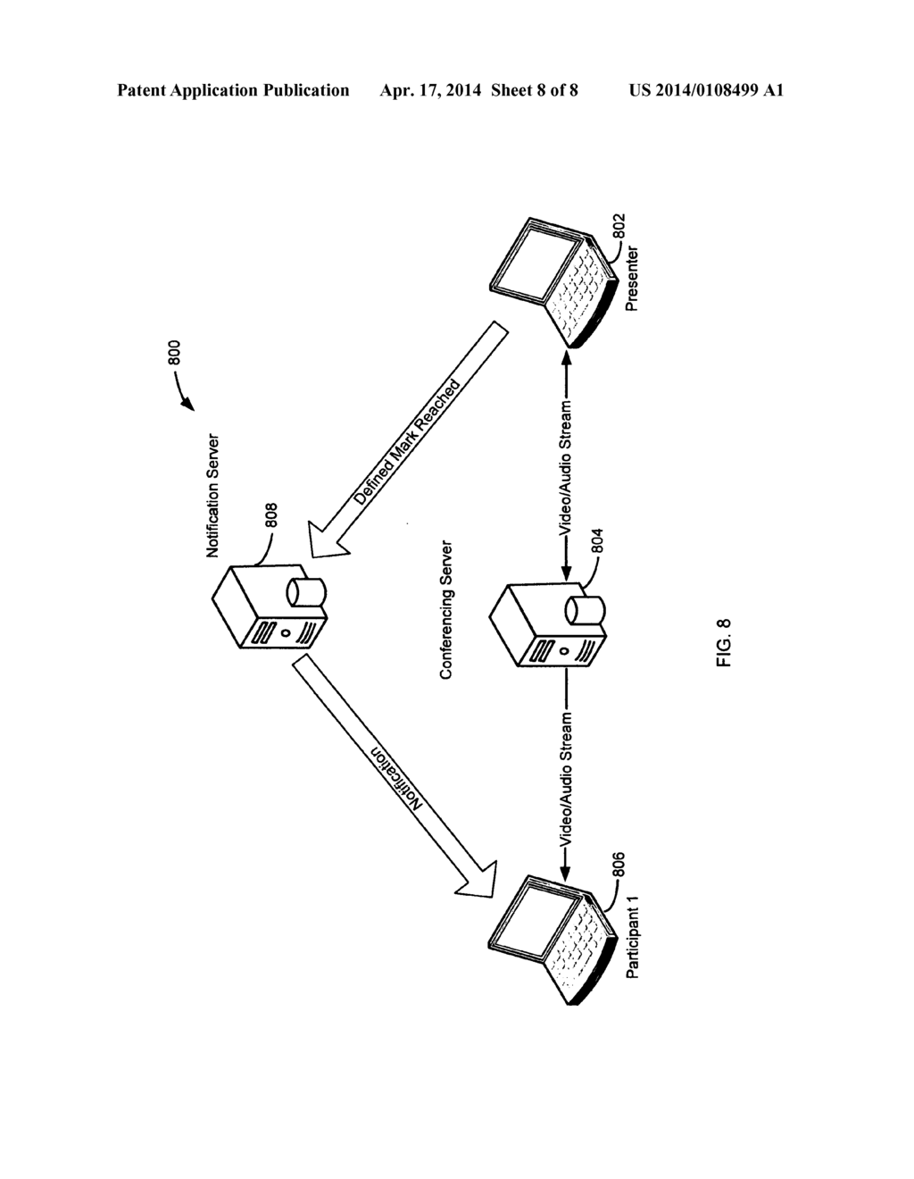 Notification System and Method for Sending Alerts to Communication     Participants - diagram, schematic, and image 09