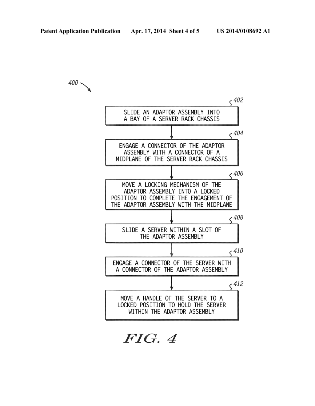 System and Method for Integrating Multiple Servers into Single Full Height     Bay of a Server Rack Chassis - diagram, schematic, and image 05