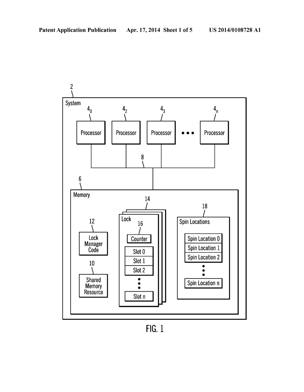 MANAGING A LOCK TO A RESOURCE SHARED AMONG A PLURALITY OF PROCESSORS - diagram, schematic, and image 02