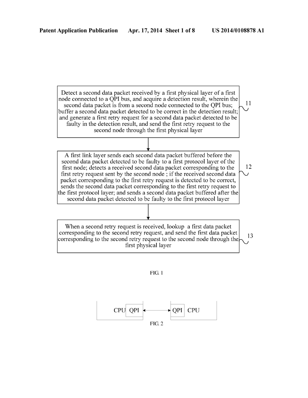 Method, Apparatus, and System for Retransmitting Data Packet in Quick Path     Interconnect System - diagram, schematic, and image 02