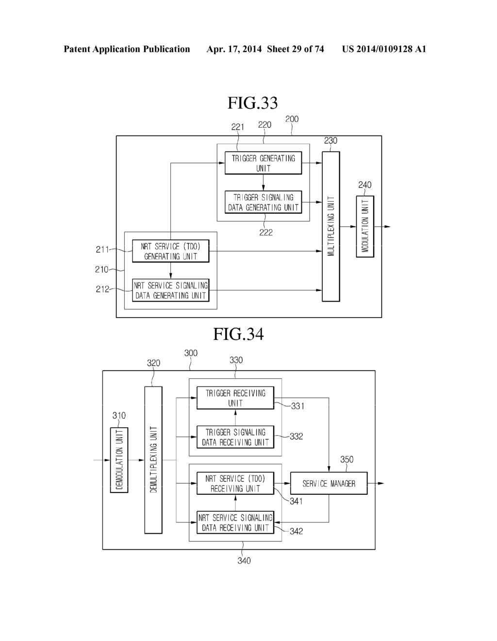 TRANSMISSION METHOD FOR BROADCAST SERVICE, RECEPTION METHOD THEREFOR, AND     RECEPTION APPARATUS THEREFOR - diagram, schematic, and image 30