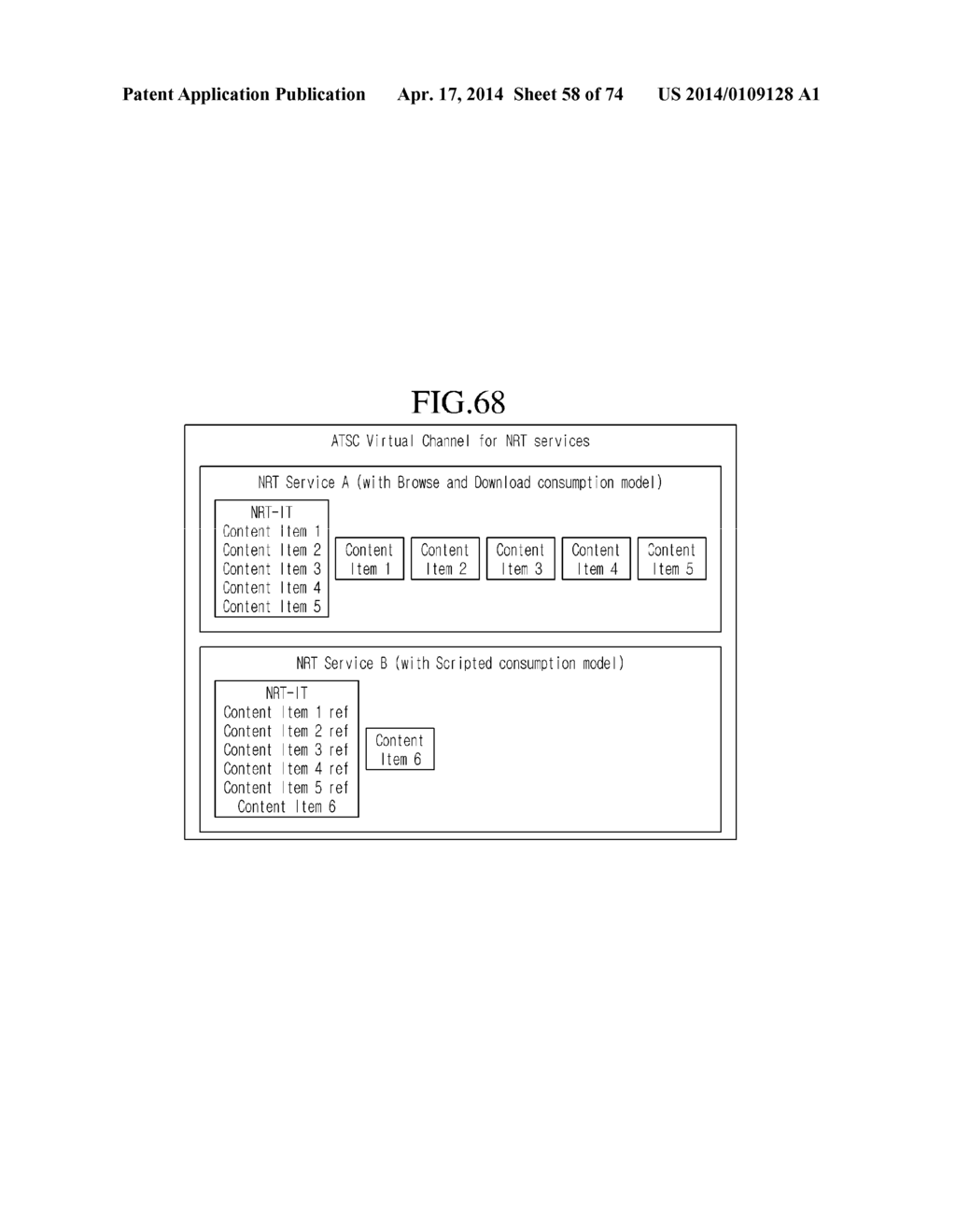 TRANSMISSION METHOD FOR BROADCAST SERVICE, RECEPTION METHOD THEREFOR, AND     RECEPTION APPARATUS THEREFOR - diagram, schematic, and image 59