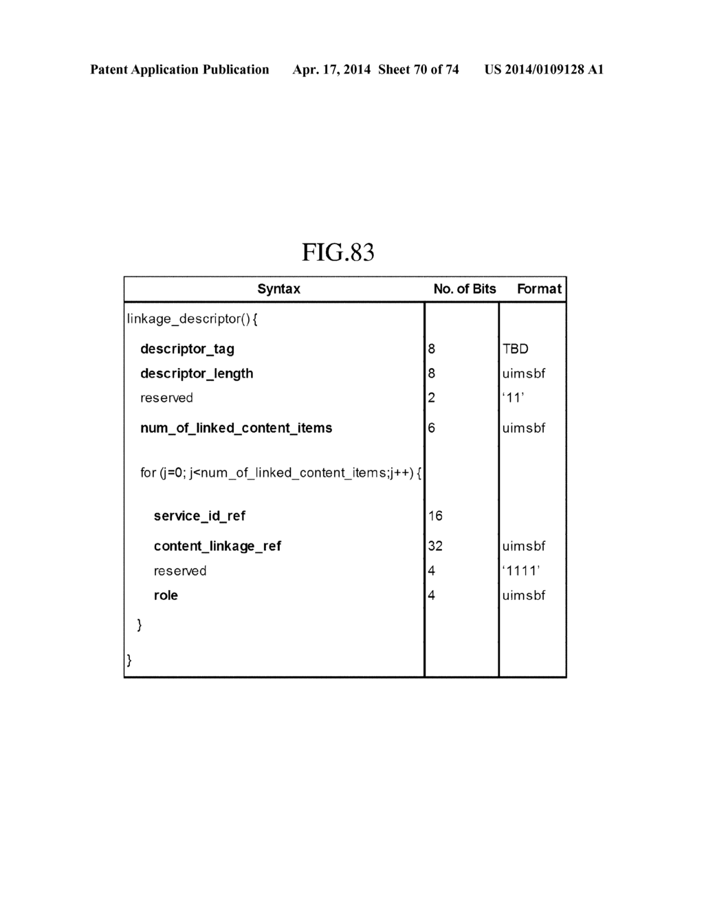 TRANSMISSION METHOD FOR BROADCAST SERVICE, RECEPTION METHOD THEREFOR, AND     RECEPTION APPARATUS THEREFOR - diagram, schematic, and image 71