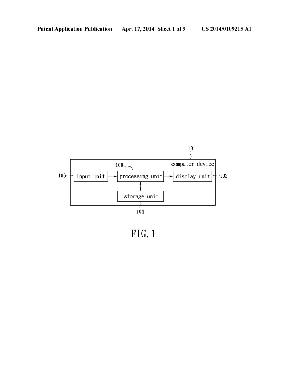 COMPUTER DEVICE CAPABLE OF LOCKING SCREEN AND THE SCREEN LOCKING METHOD     THEREOF - diagram, schematic, and image 02