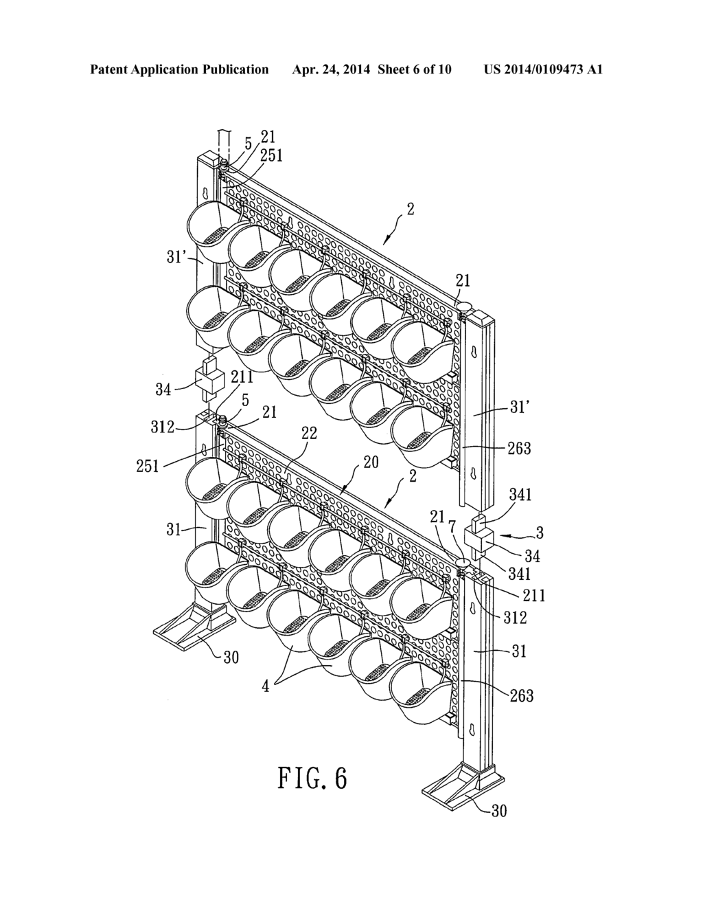 GREEN WALL PLANTING SUPPORT APPARATUS - diagram, schematic, and image 07