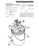 Self-watering portable gardening bucket diagram and image