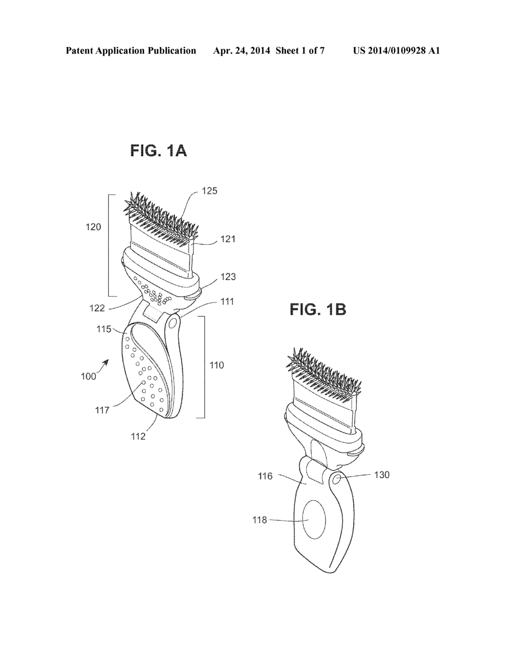 Ergonomic Cosmetic Groomer - diagram, schematic, and image 02