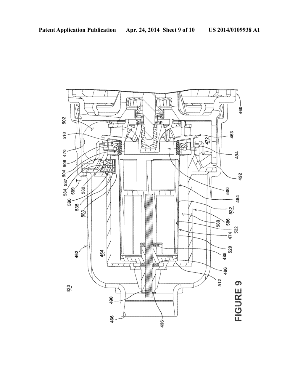 ROTATING FILTER FOR A DISHWASHER AND METHODS OF CLEANING A ROTATING FILTER - diagram, schematic, and image 10