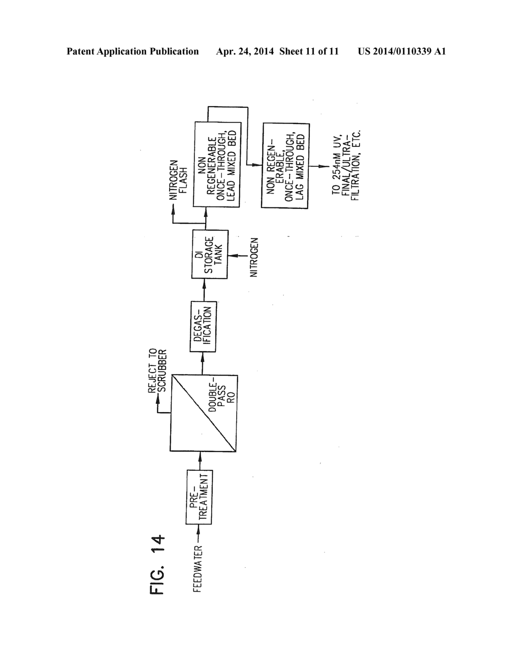 METHOD FOR HIGH EFFICIENCY REVERSE OSMOSIS OPERATION - diagram, schematic, and image 12