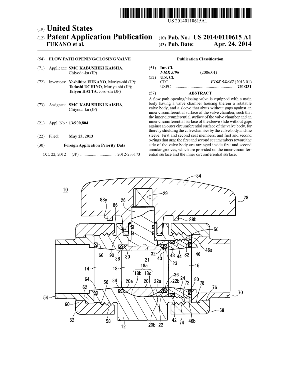 FLOW PATH OPENING/CLOSING VALVE - diagram, schematic, and image 01