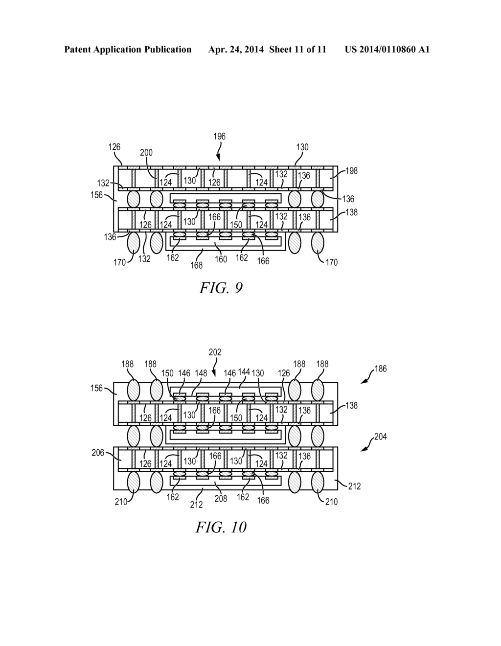 Semiconductor Package and Method of Mounting Semiconductor Die to Opposite     Sides of TSV Substrate - diagram, schematic, and image 12