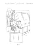 METHOD AND DEVICE FOR HOLDING THE TAILGATE OF A DUMP TRUCK PARTIALLY OPEN diagram and image