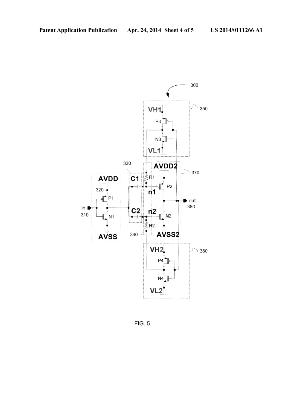 METHOD AND DEVICE FOR HIGH-SPEED GENERAL PURPOSE LEVEL-SHIFTING - diagram, schematic, and image 05