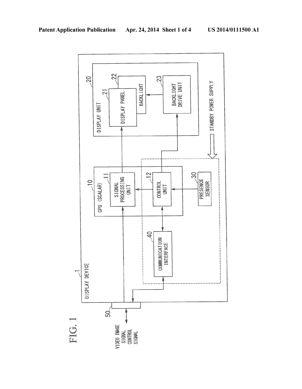 DISPLAY DEVICE AND COMMUNICATION METHOD - diagram, schematic, and image 02