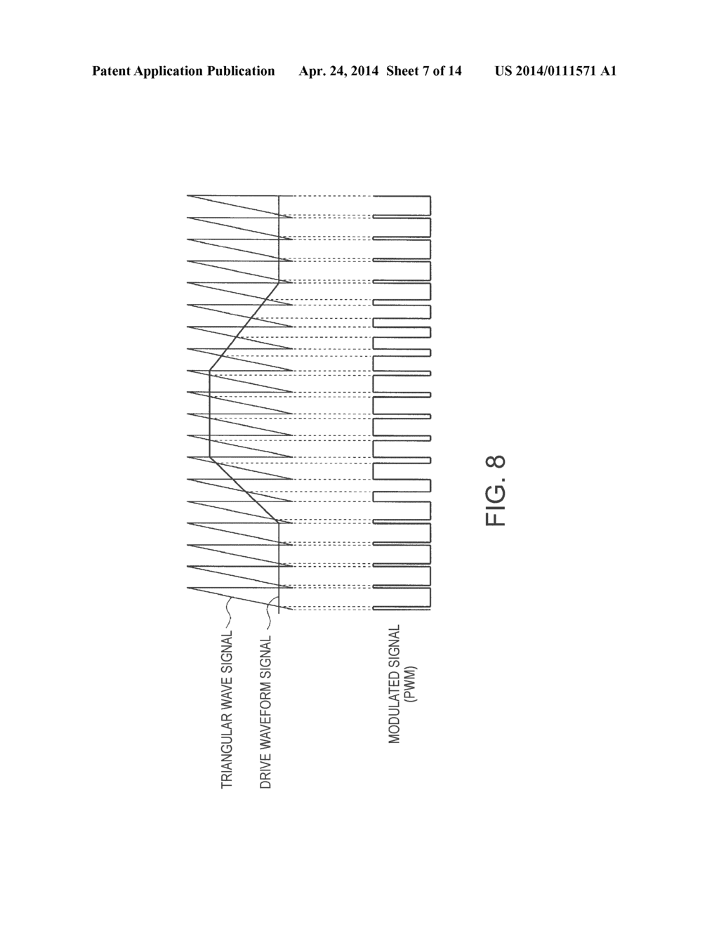 LIQUID JET APPARATUS PERFORMING PULSE MODULATION ON A DRIVE SIGNAL - diagram, schematic, and image 08