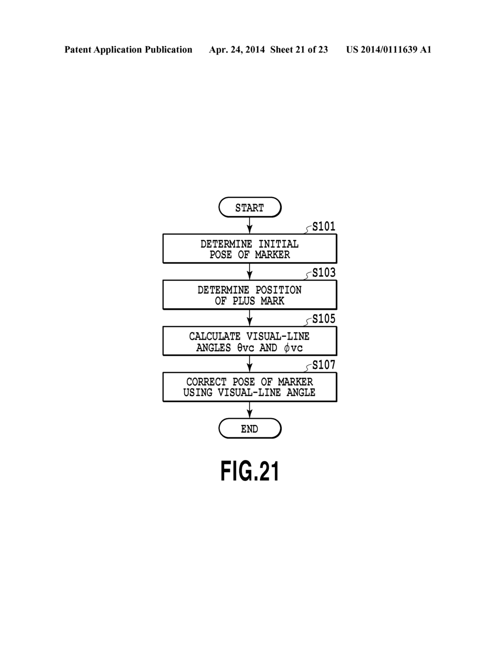 Method and System for Detecting Pose of Marker - diagram, schematic, and image 22