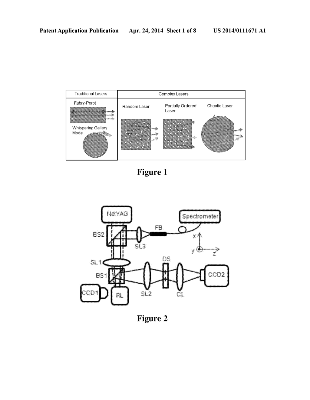 Systems and Methods for Imaging Using a Random Laser - diagram, schematic, and image 02