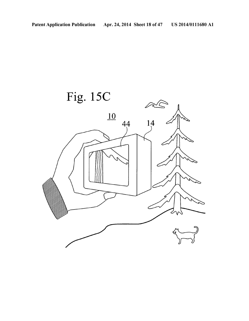 Mobile communicator with curved sensor camera - diagram, schematic, and image 19