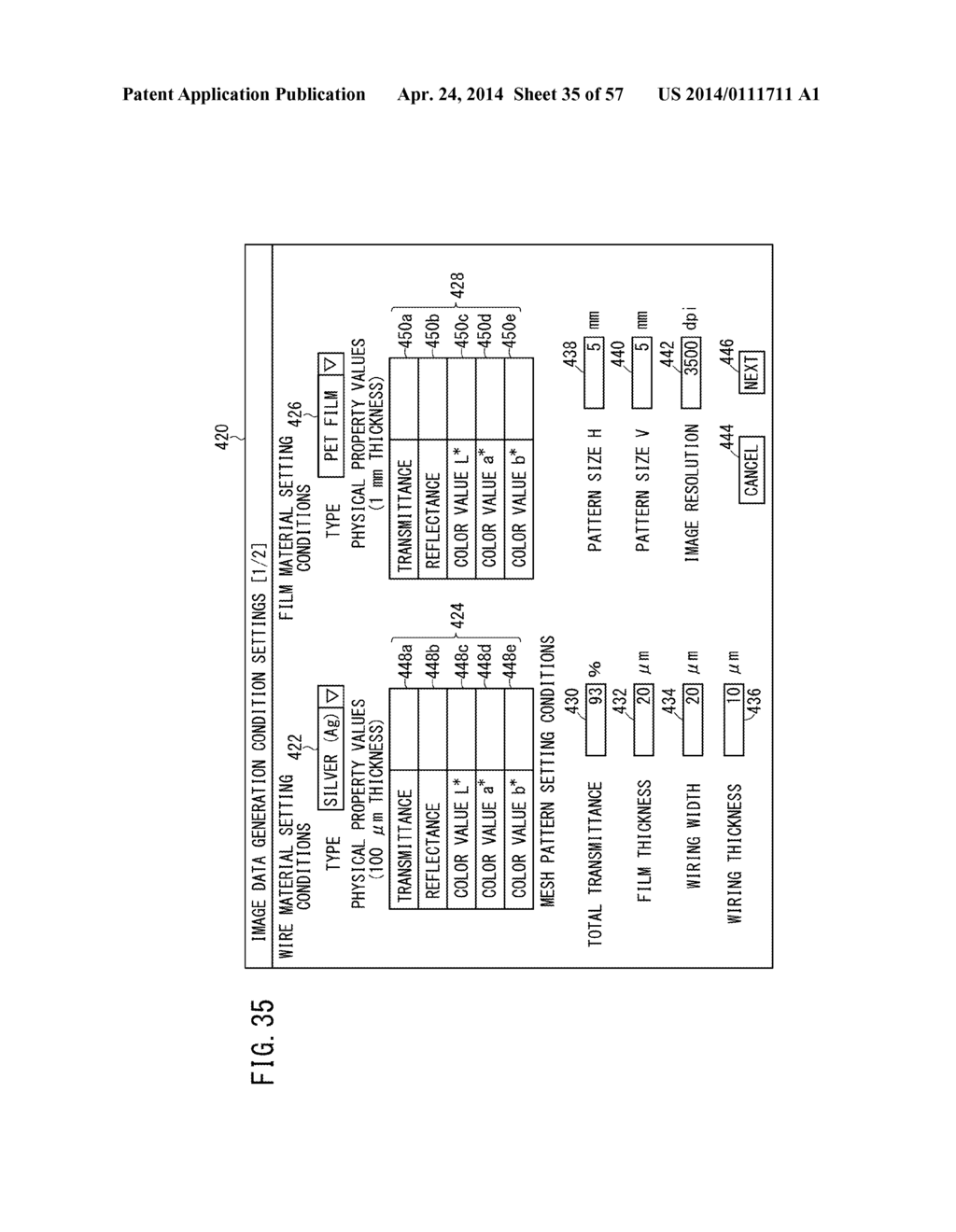 CONDUCTIVE SHEET, TOUCH PANEL, DISPLAY DEVICE, METHOD FOR PRODUCING SAID     CONDUCTIVE SHEET, AND NON-TRANSITORY RECORDING MEDIUM - diagram, schematic, and image 36