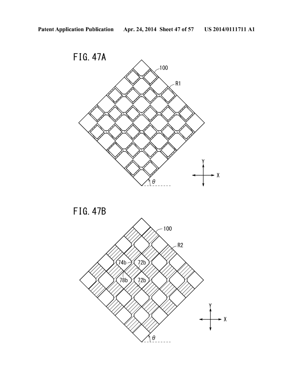 CONDUCTIVE SHEET, TOUCH PANEL, DISPLAY DEVICE, METHOD FOR PRODUCING SAID     CONDUCTIVE SHEET, AND NON-TRANSITORY RECORDING MEDIUM - diagram, schematic, and image 48