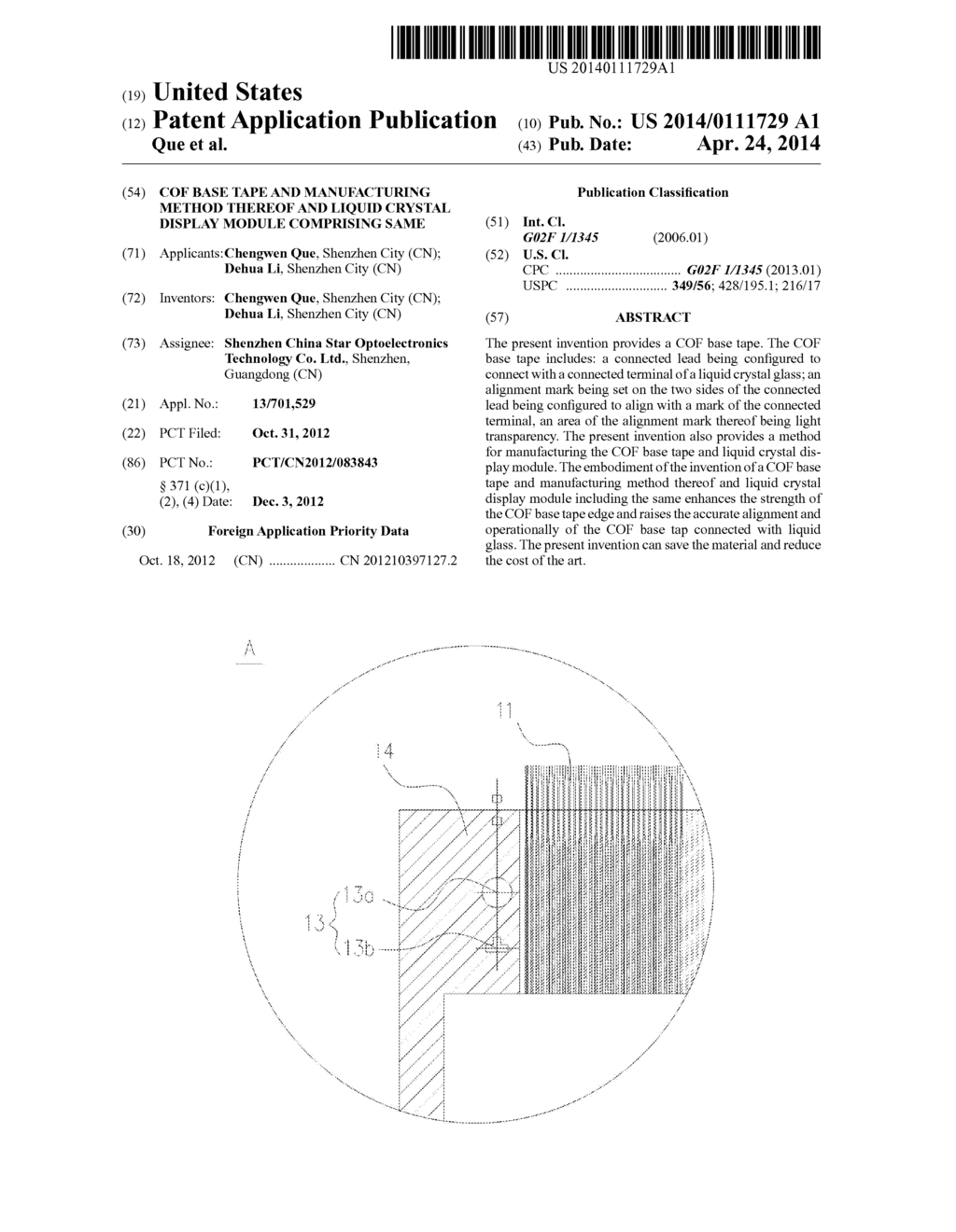 COF BASE TAPE AND MANUFACTURING METHOD THEREOF AND LIQUID CRYSTAL DISPLAY     MODULE COMPRISING SAME - diagram, schematic, and image 01