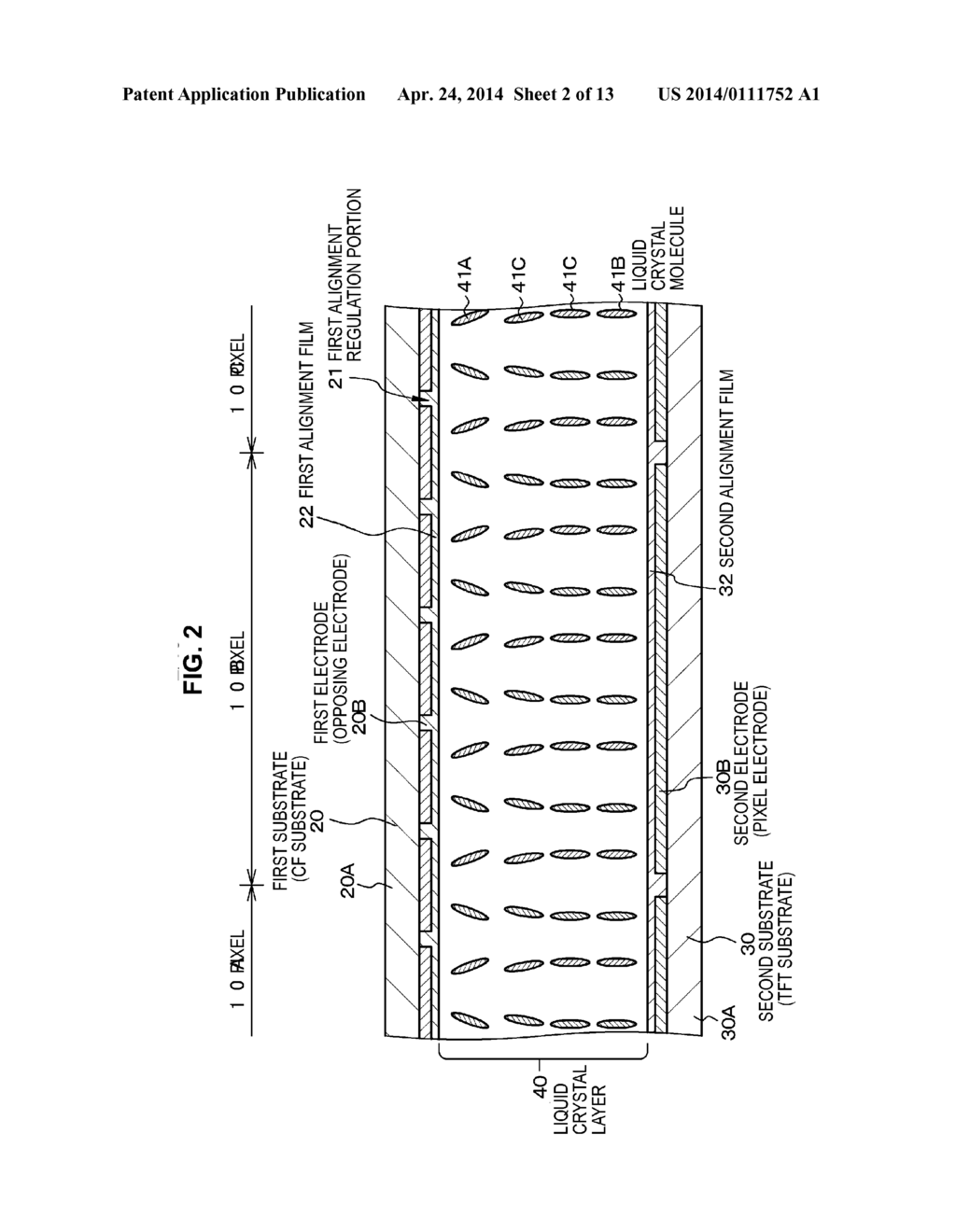 LIQUID CRYSTAL DISPLAY DEVICE AND METHOD OF MANUFACTURING THE SAME - diagram, schematic, and image 03