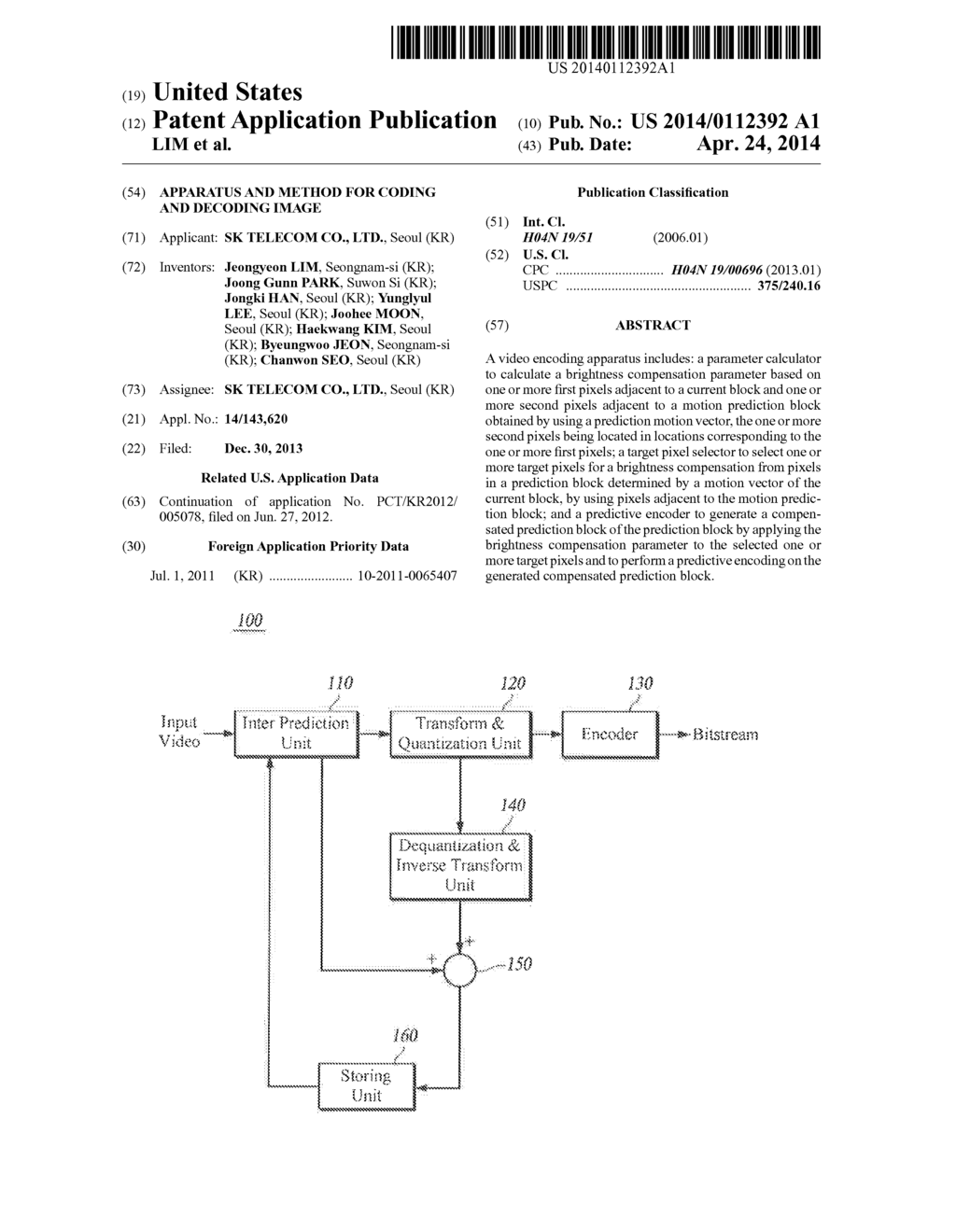 APPARATUS AND METHOD FOR CODING AND DECODING IMAGE - diagram, schematic, and image 01