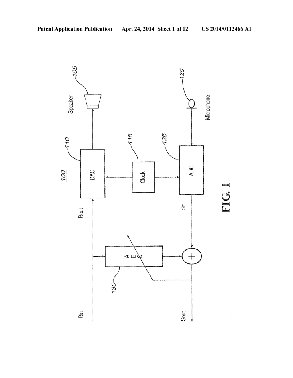 System and Method for Clock Synchronization of Acoustic Echo Canceller     (AEC) with Different Sampling Clocks for Speakers and Microphones - diagram, schematic, and image 02