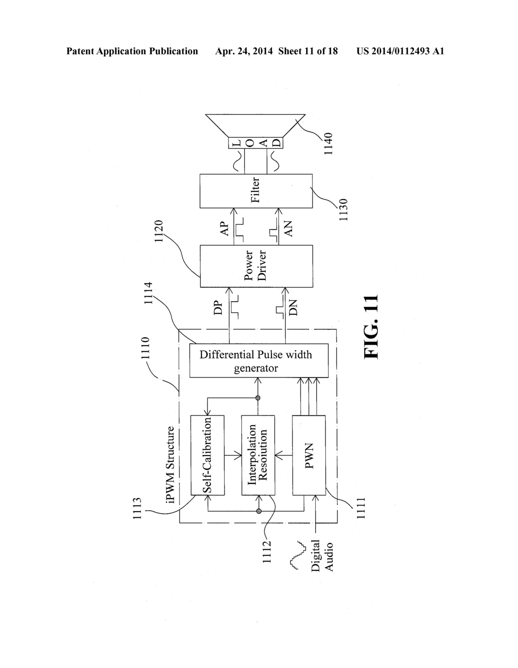 APPARATUS FOR DIFFERENTIAL INTERPOLATION PULSE WIDTH  MODULATION     DIGITAL-TO-ANALOG CONVERSION AND OUTPUT SIGNAL CODING METHOD THEREOF - diagram, schematic, and image 12