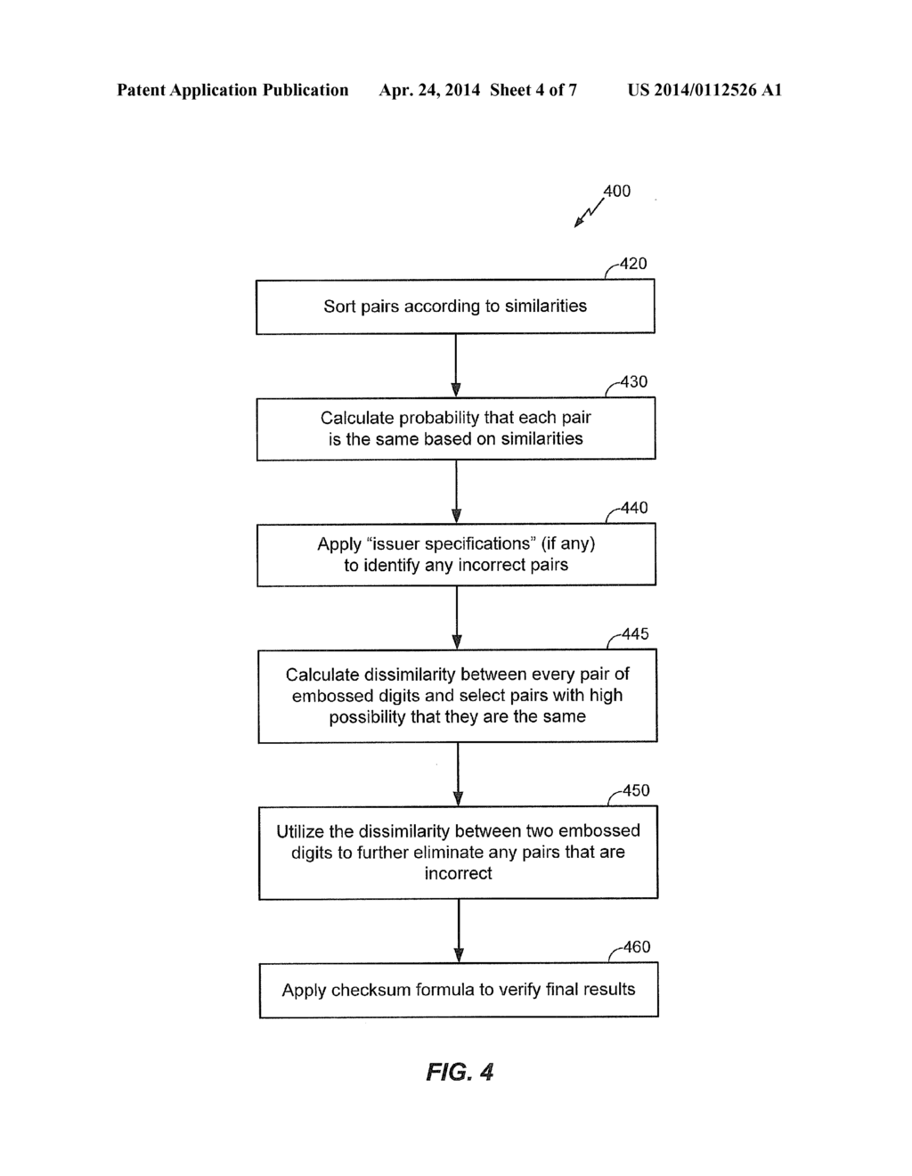 DETECTING EMBOSSED CHARACTERS ON FORM FACTOR - diagram, schematic, and image 05