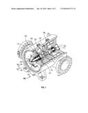 CENTRIFUGAL GAS COMPRESSOR WITH A HARDENED SHAFT FOR A BEARING SYSTEM diagram and image