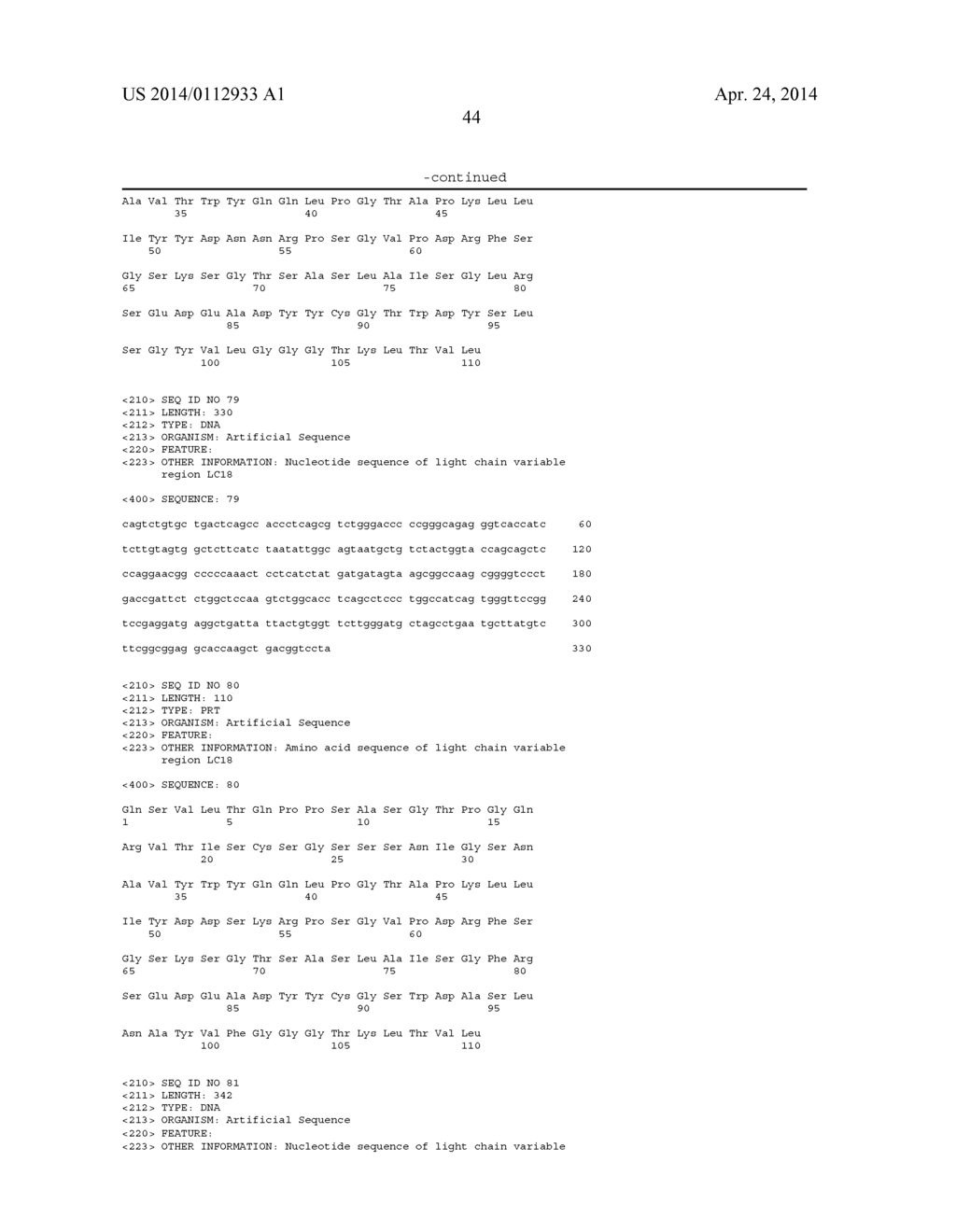 Antibodies Against Angiopoietins 1 and 2, and Their Use - diagram, schematic, and image 48