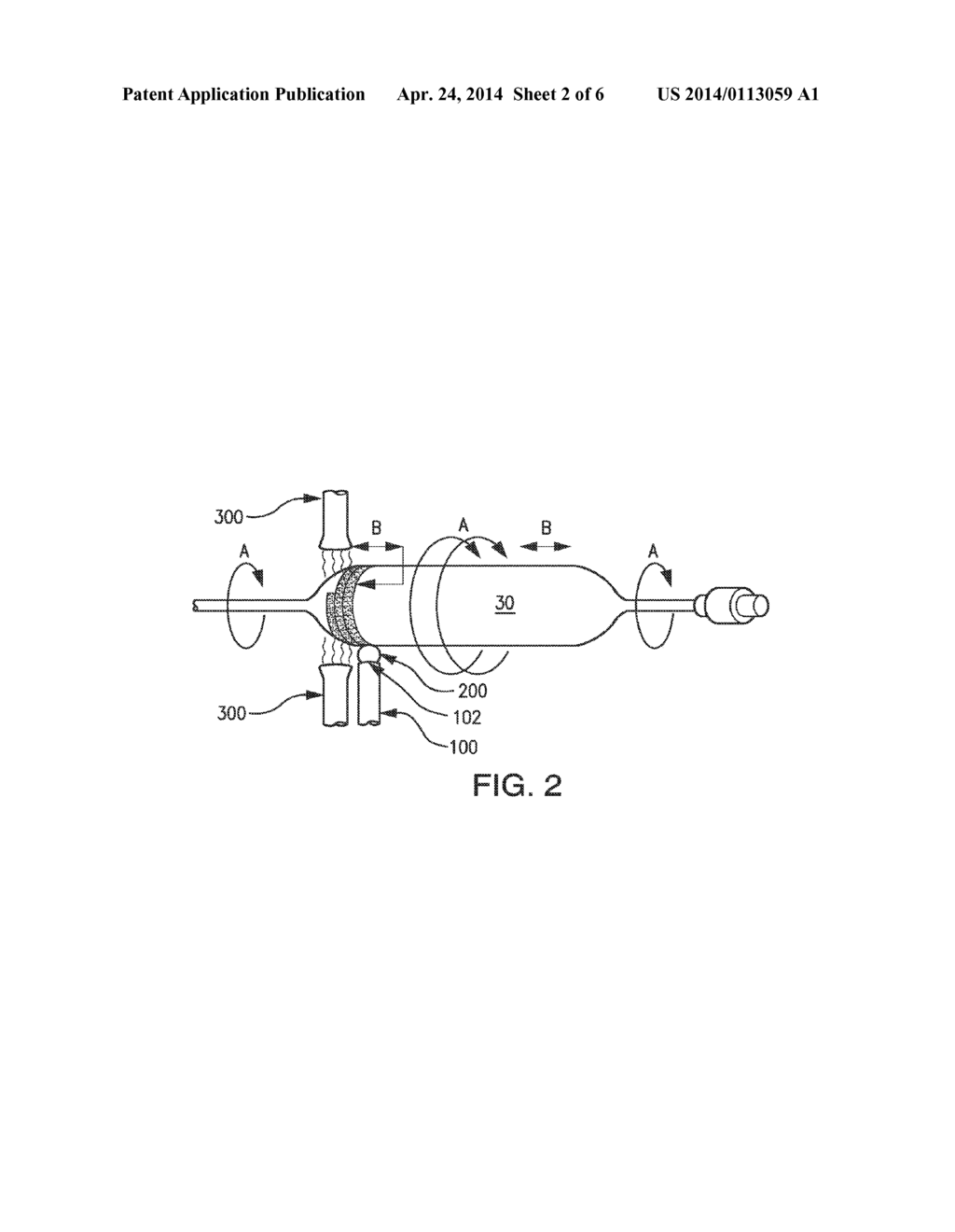 MAINTAINING A FIXED DISTANCE BY PROVIDING AN AIR CUSHION DURING COATING OF     A MEDICAL DEVICE - diagram, schematic, and image 03