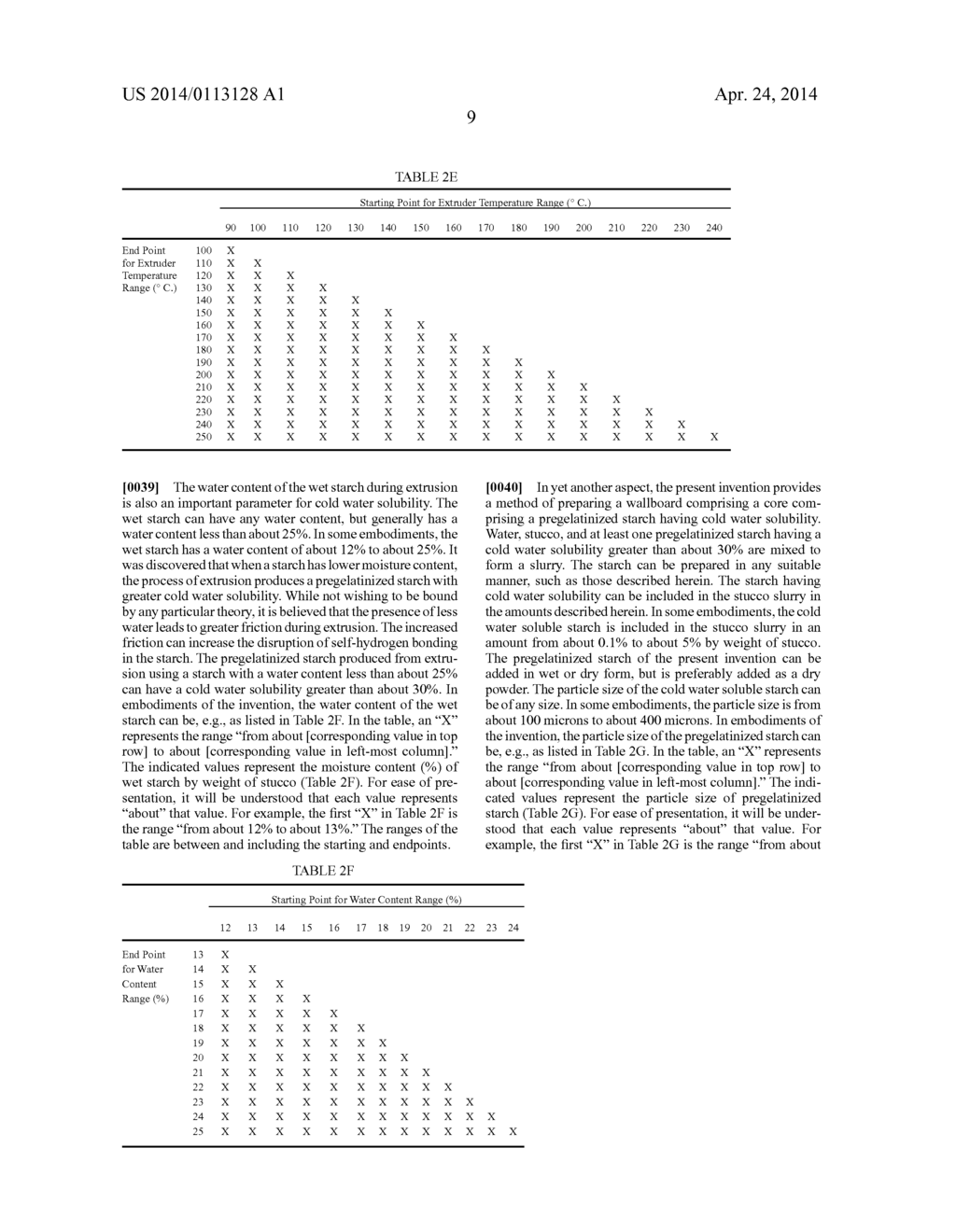 PREGELATINIZED STARCH WITH MID-RANGE VISCOSITY, AND PRODUCT, SLURRY AND     METHODS RELATED THERETO - diagram, schematic, and image 12