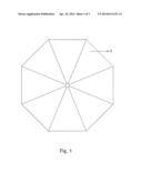 SUNSHADE TYPE OF DEVICE WITH A TRANSPARENT OR TRANSLUCENT FILM WHICH     ALLOWS SUNLIGHT TO PASS BUT FILTERS OUT ULTRAVIOLET RAYS diagram and image