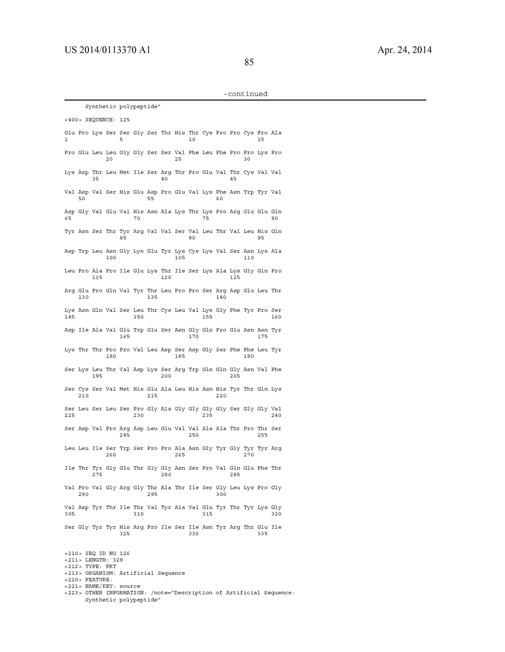 FC FUSION PROTEINS COMPRISING NOVEL LINKERS OR ARRANGEMENTS - diagram, schematic, and image 118