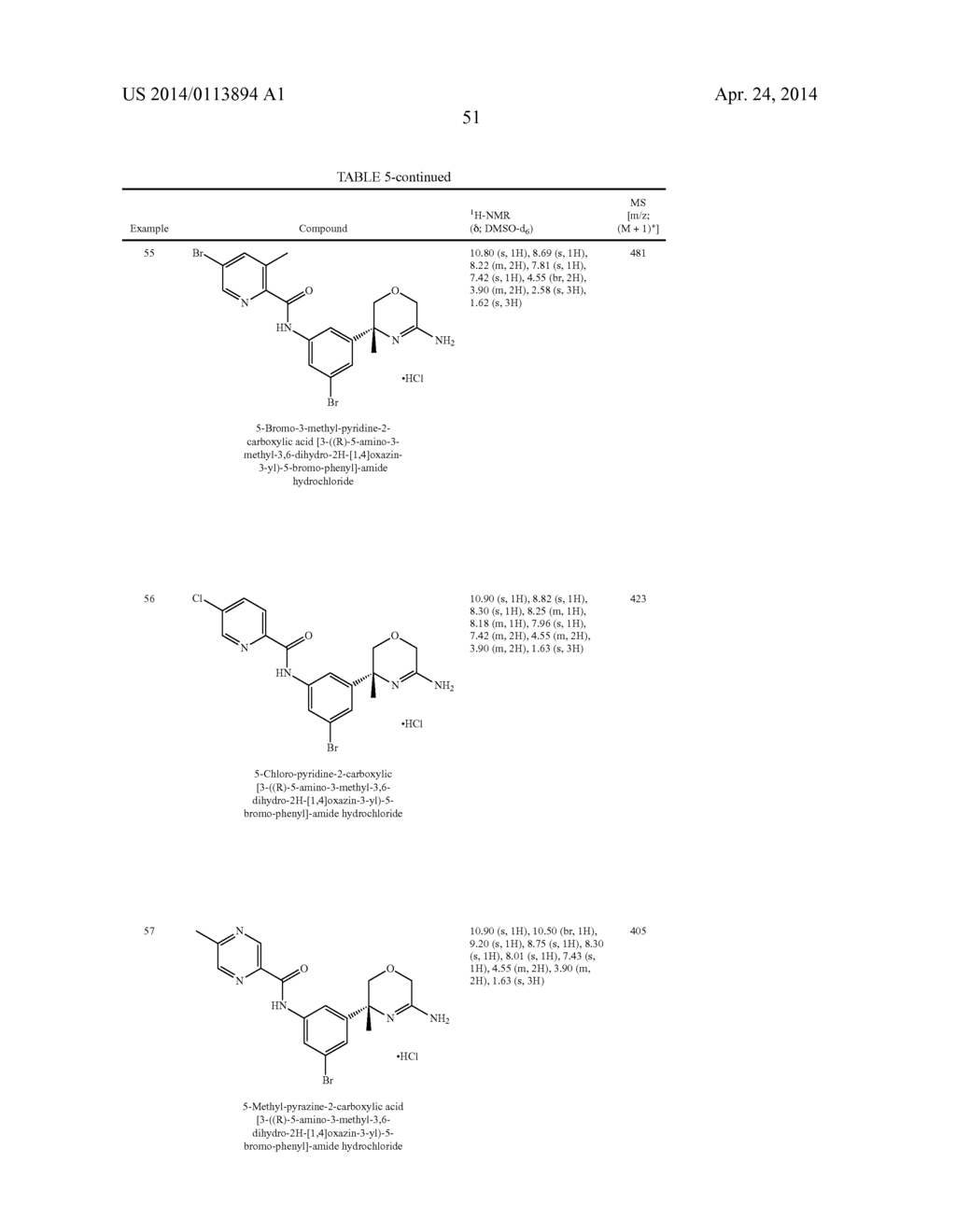 OXAZINE DERIVATIVES AND THEIR USE IN THE TREATMENT OF NEUROLOGICAL     DISORDERS - diagram, schematic, and image 53