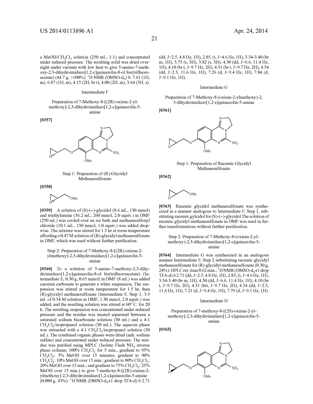 ARYLAMINOALCOHOL-SUBSTITUTED 2,3-DIHYDROIMIDAZO[1,2-C]QUINOLINES - diagram, schematic, and image 22