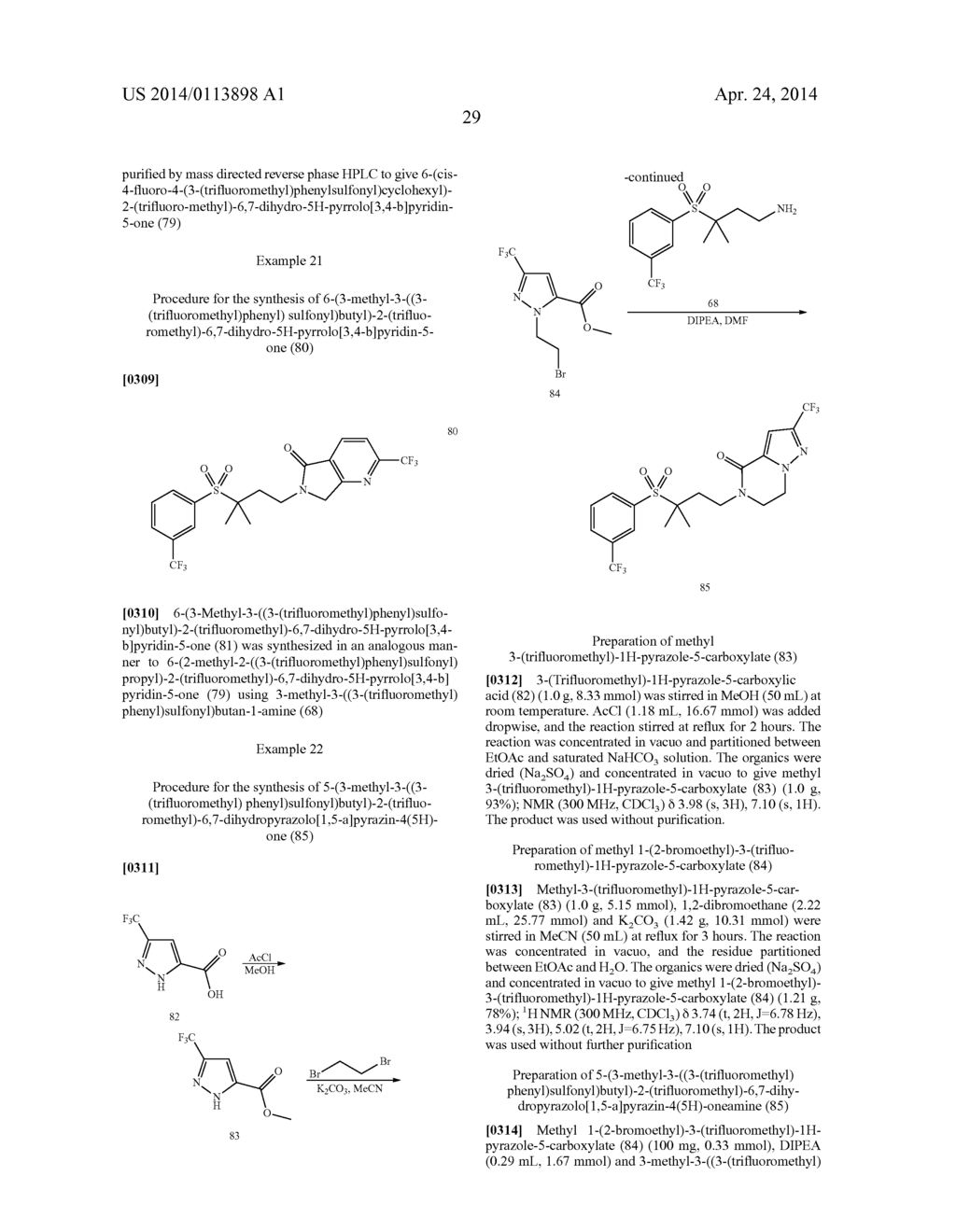 BISARYLSULFONE AND DIALKYLARYLSULFONE COMPOUNDS AS CALCIUM CHANNEL     BLOCKERS - diagram, schematic, and image 30