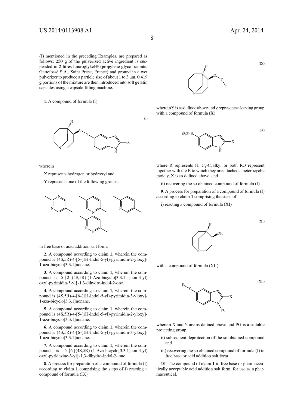 [(1H-INDOL-5-YL) - HETEROARYLOXY] - (1-AZA-BICYCLO [3.3.1] NONANES AS     CHOLINERGIC LIGANDS OF THE N-ACHR FOR THE TREATMENT OF PSYCHOTIC AND     NEURODEGENRATIVE DISORDERS - diagram, schematic, and image 09