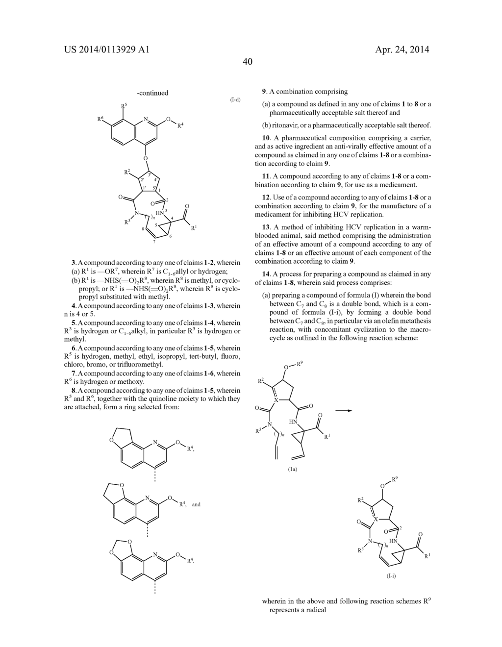 MACROCYCLIC INHIBITORS OF HEPATITIS C VIRUS - diagram, schematic, and image 41