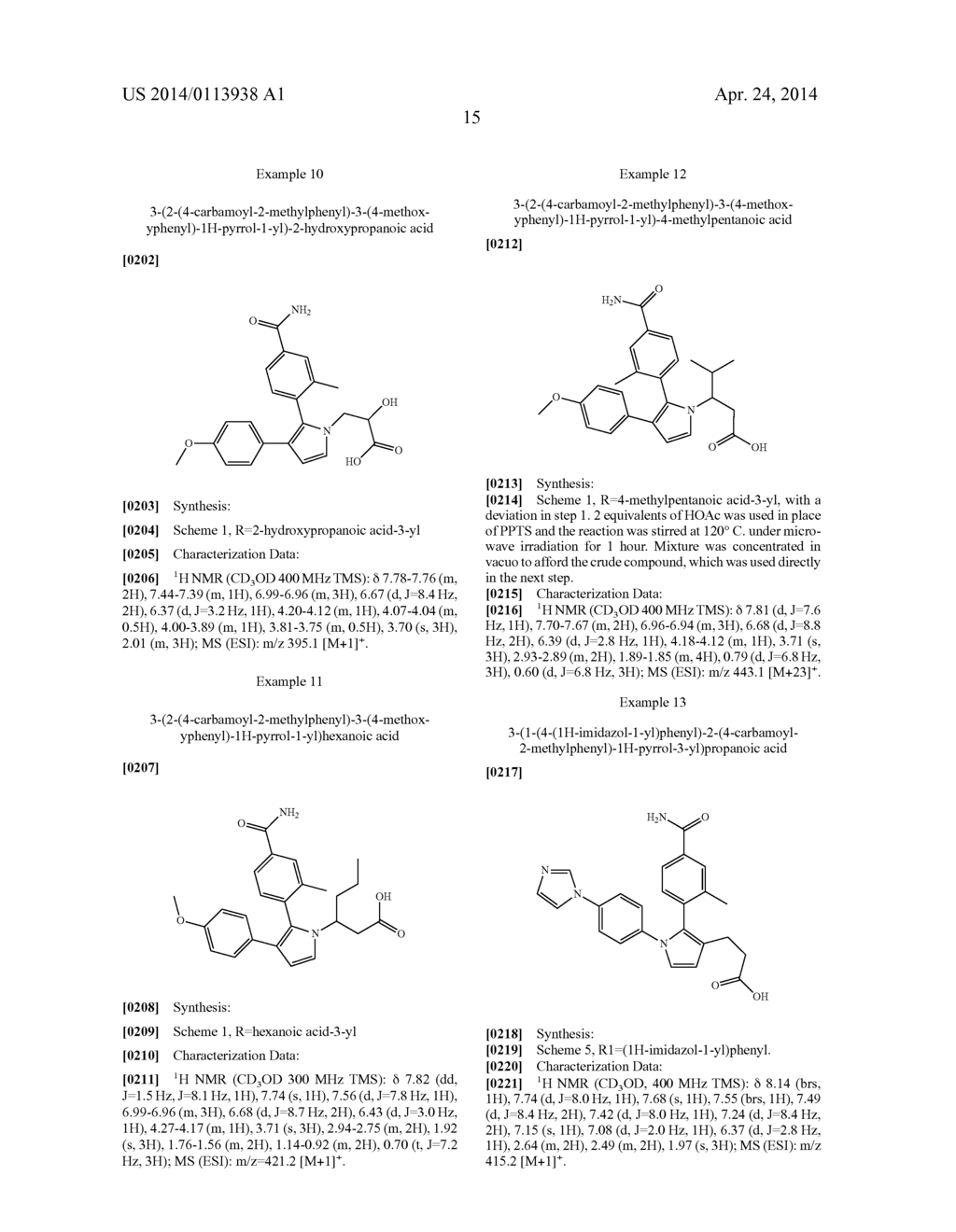 Pyrrole Inhibitors of S-Nitrosoglutathione Reductase - diagram, schematic, and image 16