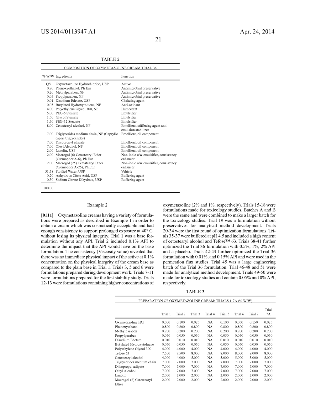 PHARMACEUTICAL CREAM COMPOSITIONS OF OXYMETAZOLINE AND METHODS OF USE - diagram, schematic, and image 27