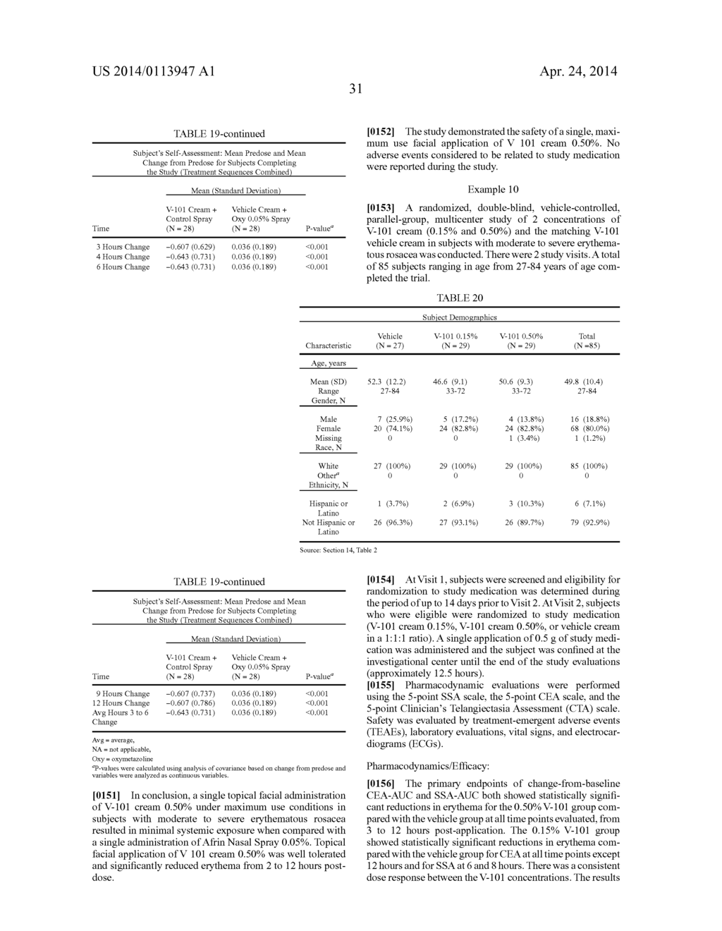 PHARMACEUTICAL CREAM COMPOSITIONS OF OXYMETAZOLINE AND METHODS OF USE - diagram, schematic, and image 37