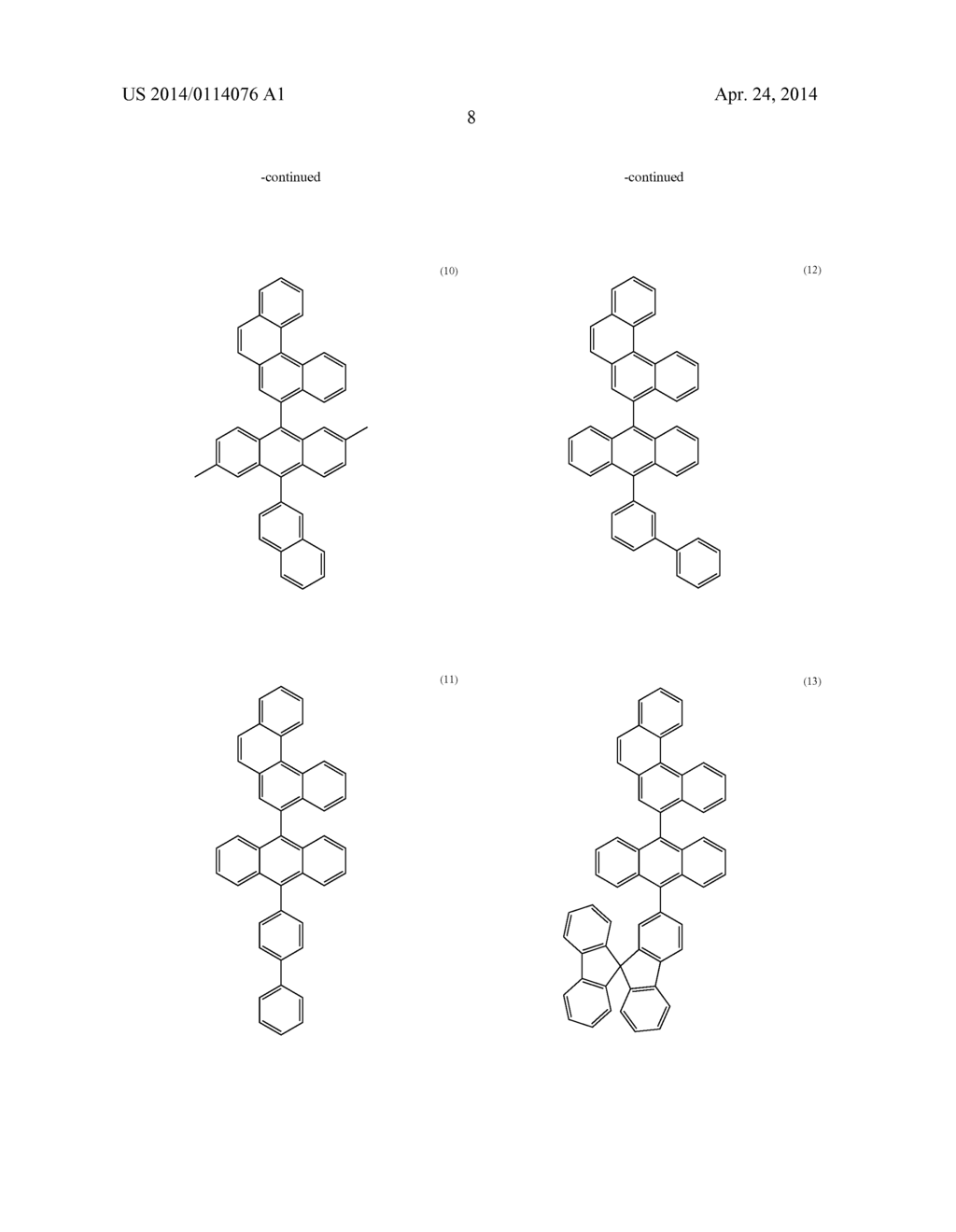 MATERIALS FOR ORGANIC ELECTROLUMINESCENCE DEVICES - diagram, schematic, and image 09